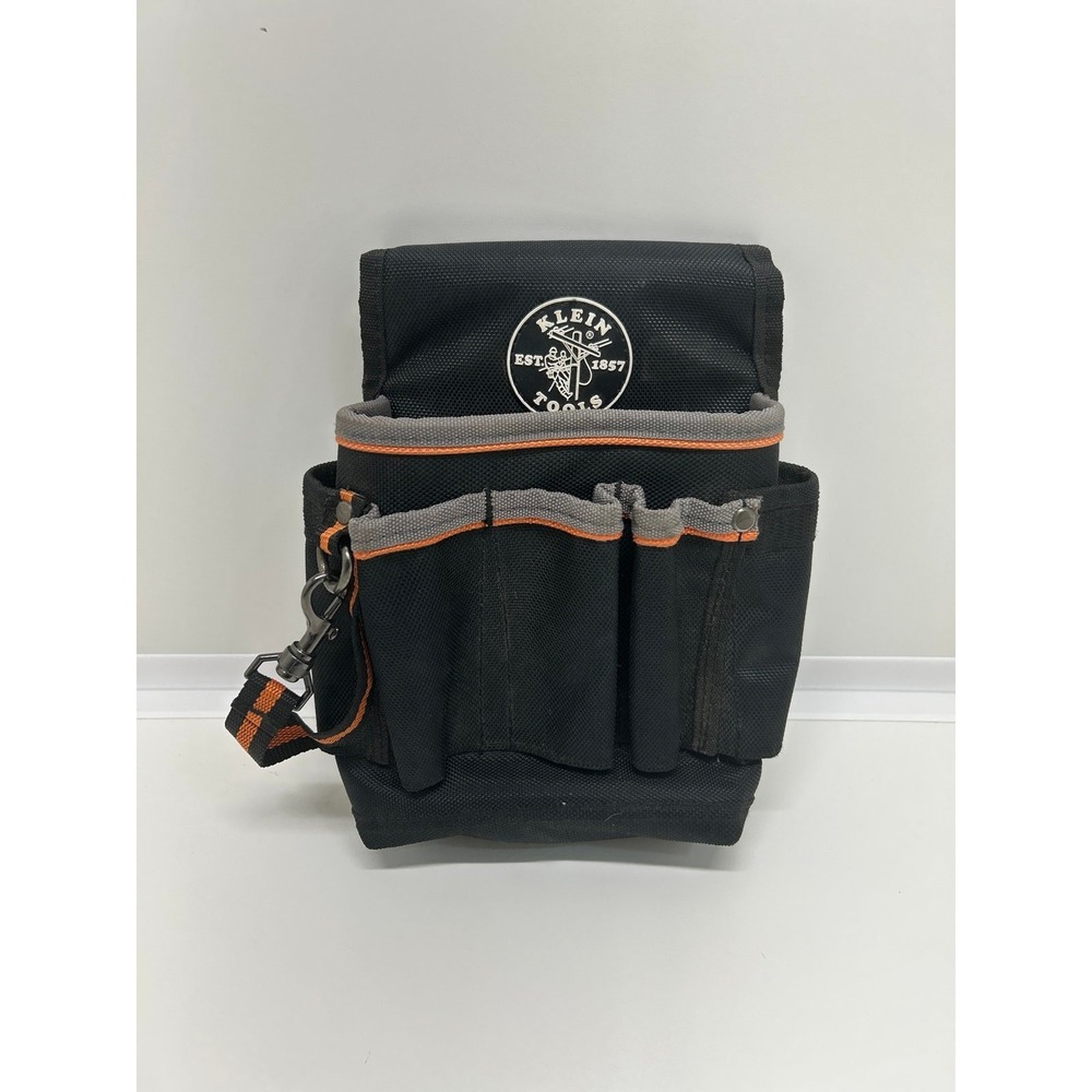Klein Tools 5241 Tool Pouch, Tradesman Pro With Electrical Tape Thong Reinforced